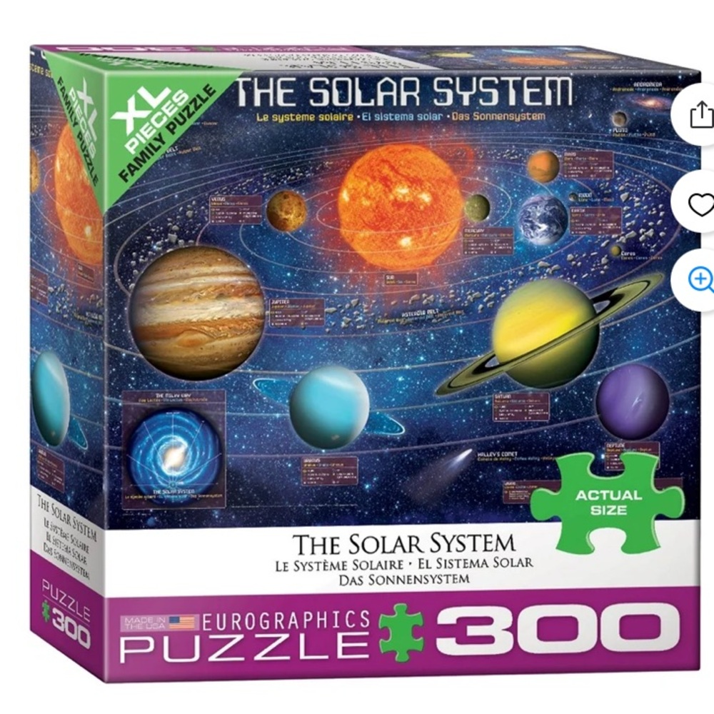 Eurographics • The Solar System • Puzzle - 300 Pieces